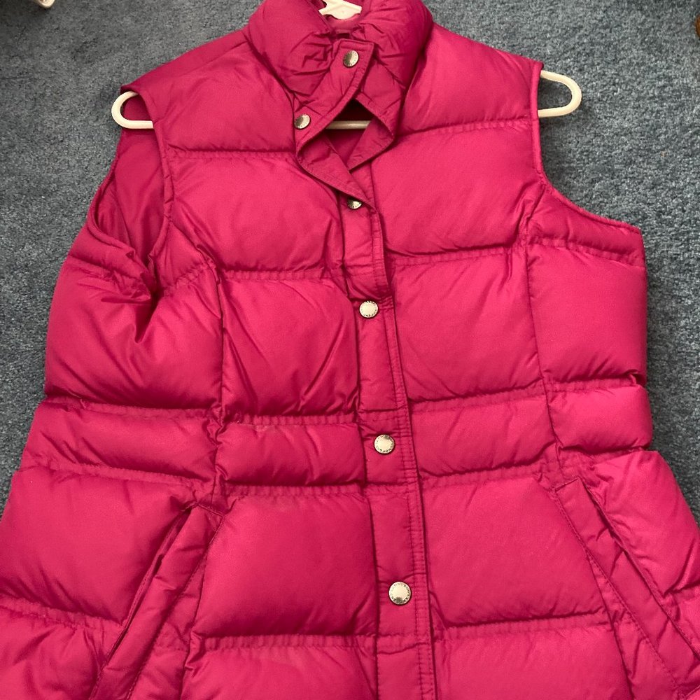 Lands End Women's Quilted Goose Down Feather Puffer Vest Size Small (6-8)hot  PI